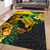 Hawaii Area Rug Hawaii Polynesian Turtle Tropical Gardient Yellow