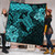 Hawaii Premium Quilt Hawaii Polynesian Turtle Tropical Turquoise