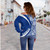 Samoa Off Shoulder Sweatshirt Coat Of Arm Lauhala Rugby Circle