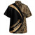 Samoa Hawaiian Shirt American Samoa Coat Of Arm Lauhala Gold Circle