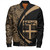 Fiji Bomber Jacket Coat Of Arm Lauhala Gold Circle