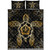 Hawaii Quilt Bed Set Golden Hibiscus And Turtle