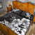 Hawaii Quilt Bed Set Hibiscus B&W