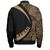 Hawaii Bomber Jacket Coat Of Arm Lauhala Gold Circle
