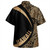 Tonga Hawaiian Shirt Coat Of Arm Lauhala Gold Circle