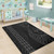 Hawaii Area Rug Hawaiian Map Kakau Style Gray
