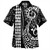 Hawaii Hawaiian Shirt Hawaiian Map Kakau Style White