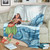 Hawaii Premium Blanket Hula Dance Cartoon