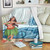 Hawaii Premium Blanket Hula Dance Cartoon
