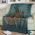 Hawaii Premium Blanket Mandela Turtle Royal Blue