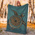 Hawaii Premium Blanket Mandela Turtle Royal Blue