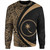 Chuuk Sweatshirt Coat Of Arm Lauhala Gold Circle