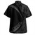 Chuuk Hawaiian Shirt Coat Of Arm Lauhala Gray Circle
