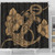 Hawaii Shower Curtain Anchor Poly Tribal Gold
