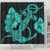 Hawaii Shower Curtain Anchor Poly Tribal Turquoise