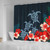 Hawaii Shower Curtain Four Turtle Hibiscus Tropical