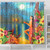 Hawaii Shower Curtain Hula Girl Sing In Village