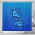 Hawaii Shower Curtain Turtle Hibiscus Ocean