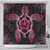 Hawaii Shower Curtain Turtle Hibiscus Pink