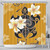 Hawaii Shower Curtain Turtle Poly Trinal Plumeria Yellow