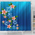 Hawaii Shower Curtain Turtle Polynesian Plumeria Ocean
