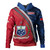 Samoa Hoodie - Samoa Coat Of Arms With Polynesian Tribal Flag Style