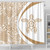Hawaii Shower Curtain Turtle Hibiscus Lauhala White Gold Circle