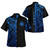 Samoa Hawaiian Shirt - Samoa Coat Of Arms With Polynesian Tribal Pattern Blue