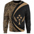 Kosrae Sweatshirt Coat Of Arm Lauhala Gold Circle