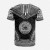American Samoa Custom Personalised T-Shirt - American Samoa Seal Polynesian Chief Tattoo Black Version 2