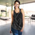 Kosrae Women Tank Coat Of Arm Lauhala Gray Circle
