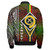 Vanuatu Bomber Jacket - Vanuatu Independence Anniversary Flag Style Polynesian Patterns