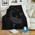 Hawaii Premium Blanket Hawaiian Native Map Hammerhead Shark Gray