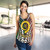 Vanuatu Women Racerback Tank - Vanuatu Independence Anniversary With Arm Polynesian Patterns