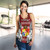 Tonga Women Racerback Tank - Pattern Inspired By Tonga And Polynesian With Coat Of Arms
