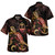 Guam Short Sleeve Shirt - Custom Guam Pride With Polynesian Turtle Blooming Hibiscus Gold