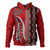New Zealand Hoodie Maori Fabic Pattern Silvers Fern