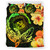 Hawaii Polynesian Bedding Set - Hawaii Sharks Tribal Patterns Green