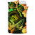 Hawaii Polynesian Bedding Set - Hawaii Sharks Tribal Patterns Green