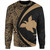 Papua New Guinea Sweatshirt Coat Of Arm Lauhala Gold Circle