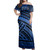 Polynesian Combo Dress And Shirt Polynesian Pattern Tattoo Blue