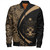 Solomon Islands Bomber Jacket Coat Of Arm Lauhala Gold Circle