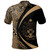 Solomon Islands Polo Shirt Coat Of Arm Lauhala Gold Circle