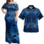 Polynesian Combo Dress And Shirt Tribal Polynesian Pattern Leaf