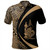 New Caledonia Polo Shirt Coat Of Arm Lauhala Gold Circle