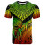 American Samoa Custom Personalised T-Shirt Reggae - Polynesian Necklace and Lauhala 1