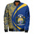 Nauru Bomber Jacket Coat Of Arm Lauhala Circle