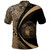 Nauru Polo Shirt Coat Of Arm Lauhala Gold Circle