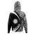 Nauru Hoodie Coat Of Arm Lauhala White Circle