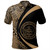Palau Polo Shirt Coat Of Arm Lauhala Gold Circle